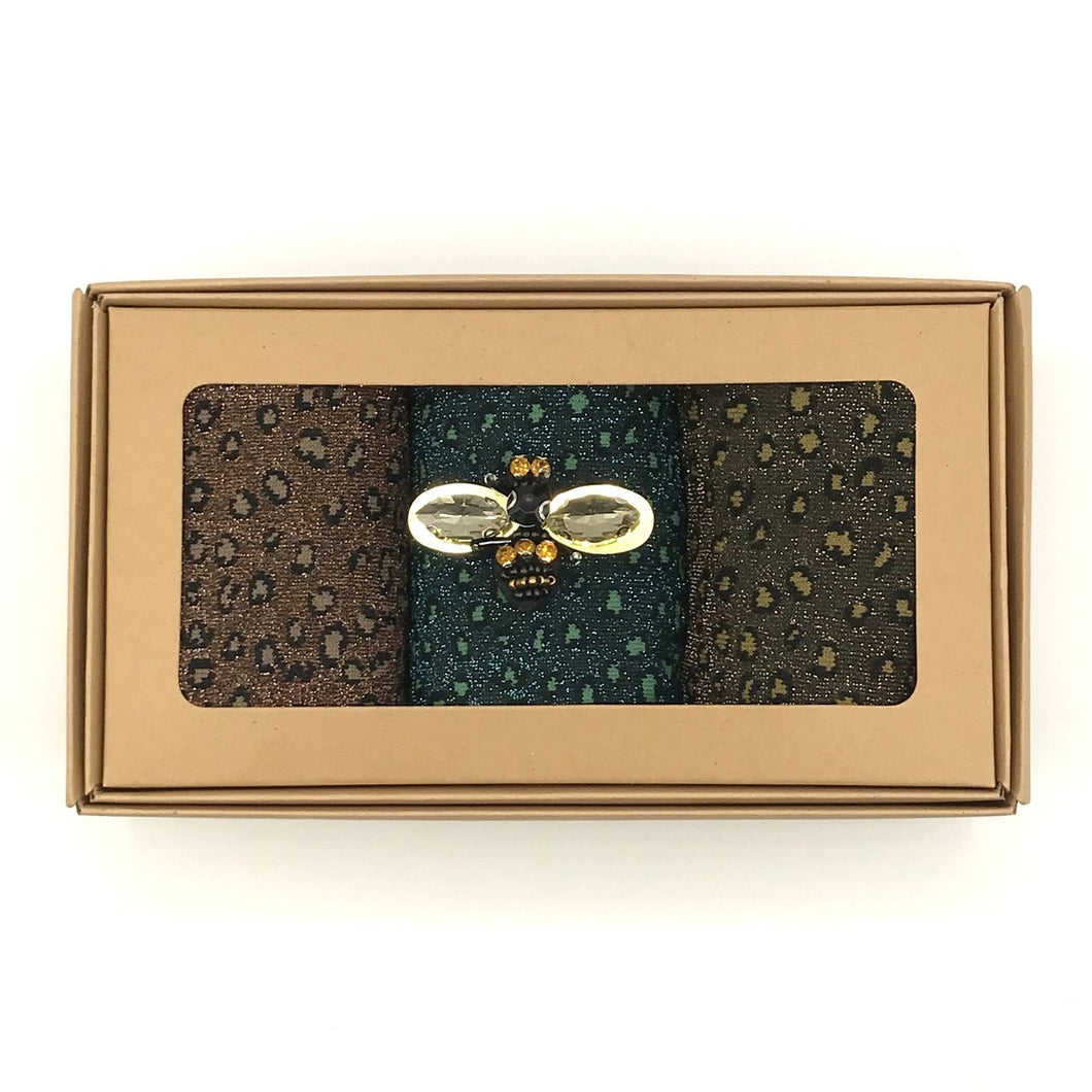 Tokyo cheetah sock box